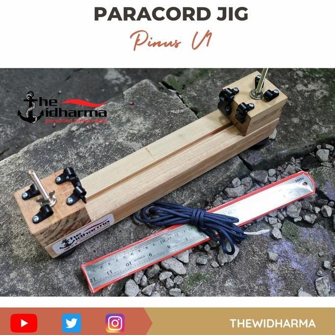 Paracord Jig Kayu Pinus Alat Membuat Gelang Ekonomis