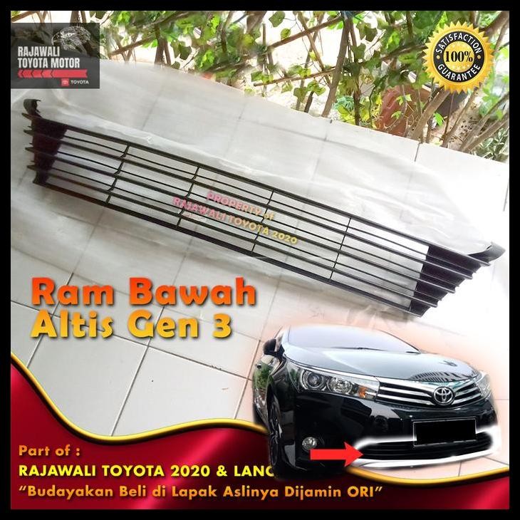 BEST DEAL RAM DEPAN BAWAH ALTIS GEN3 2014-2018 GRILL BEMPER BUMPER ORIGINAL 
