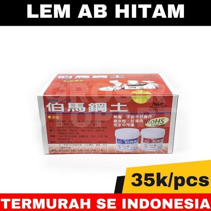 LEM AB Campur LEM Retrofit HeadLamp Warna Hitam Lem Besi AB