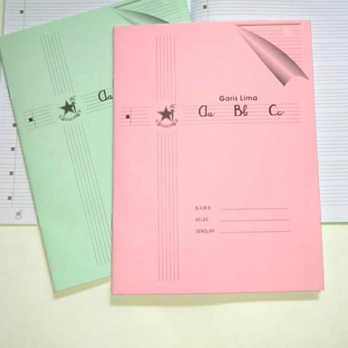 

Buku Tulis Garis 5 Lima Bintang Obor Buku Menulis Latin Per Pack