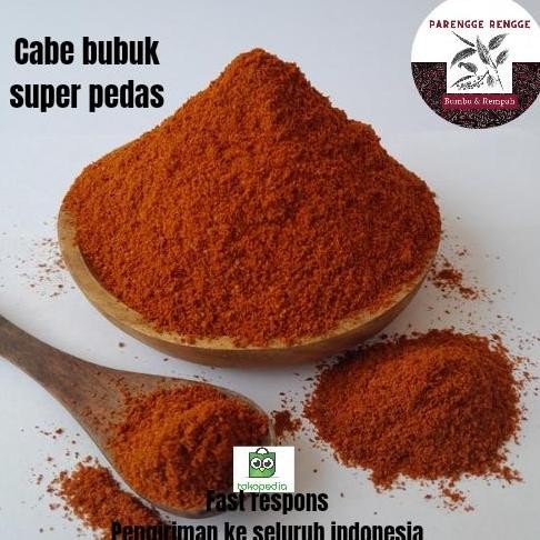 

Cabe bubuk super pedas 1kg chili powder cabe bubuk murni