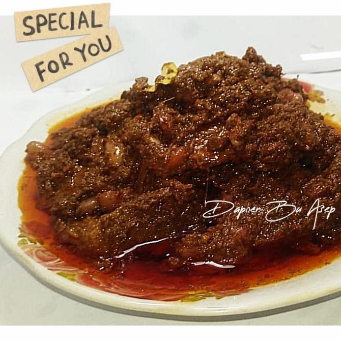 

Rendang Daging + kacang merah + Sambal Ijo