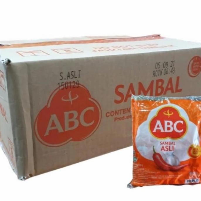 

Saos Sambal ABC Asli Sachet - 1 DusKarton isi 21 Pak x 22 Sachet 8gr