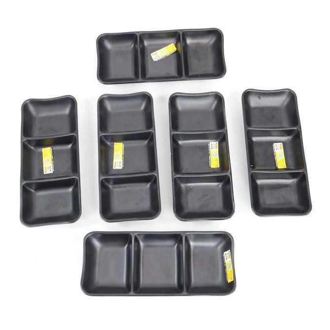 

Golden Dragon Melamine Black Tempat Sambal Sekat 3 P-9A - 6 Pcs
