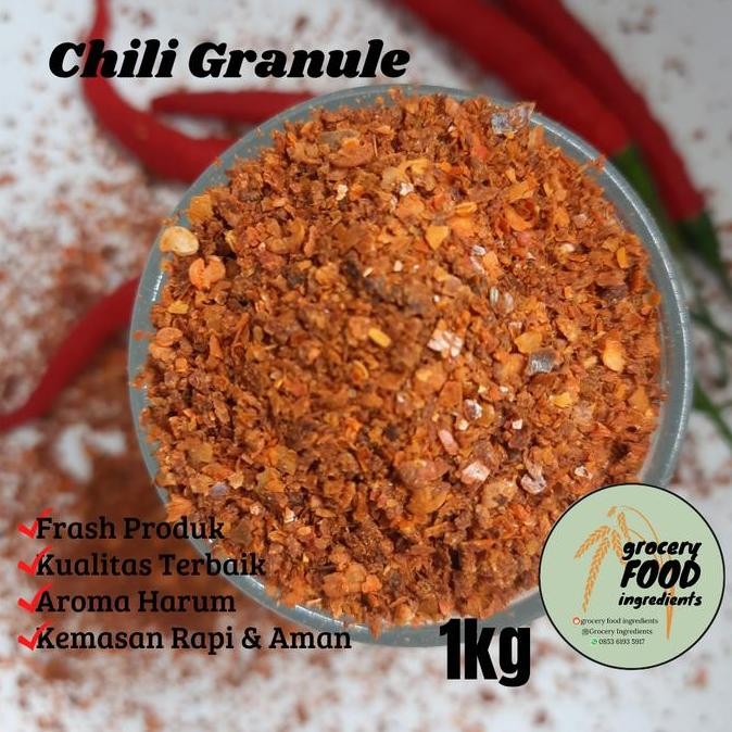 

Chili Granule 1kg Cabe Bubuk Kasar Chili Flake CABE KASAR
