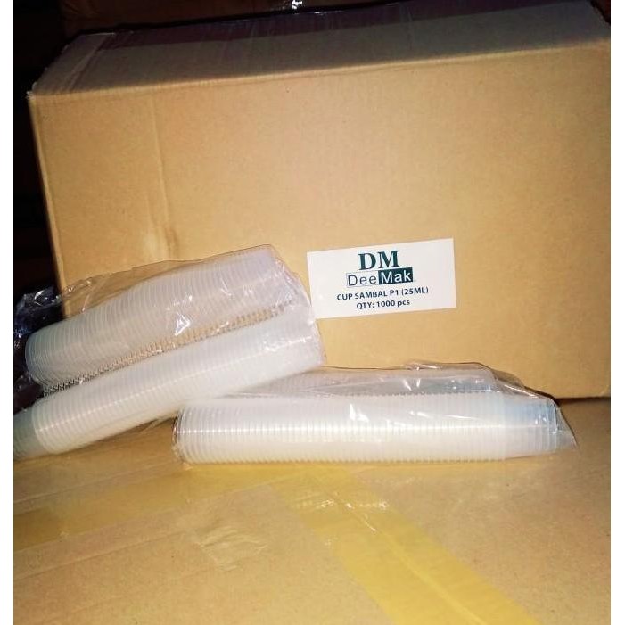 

THINWALL SAUCE CUP 25 ML - CUP SAMBEL - CUP SAOS - ISI 1000 pcs