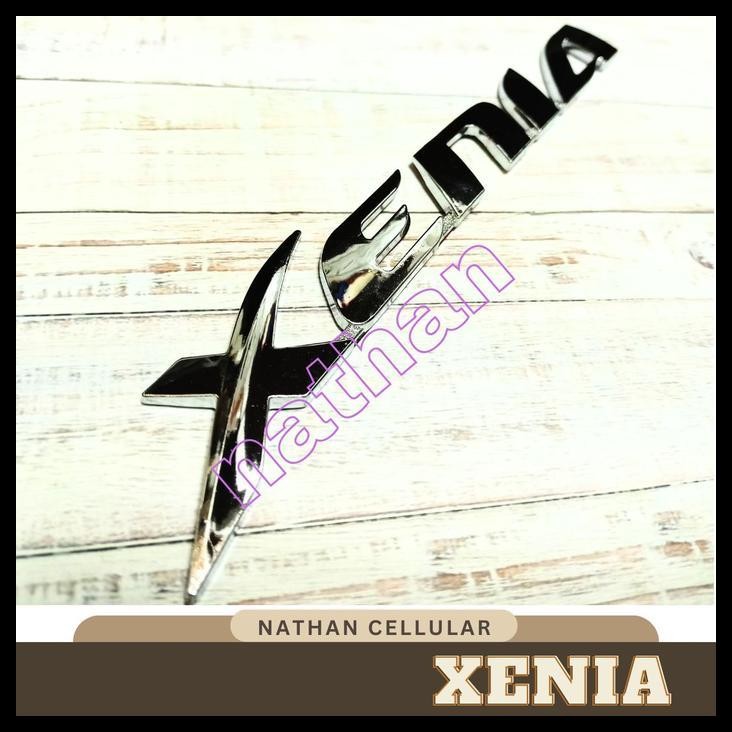 TERMURAH EMBLEM BELAKANG TULISAN XENIA KECIL MOBIL XENIA LOGO CHROME