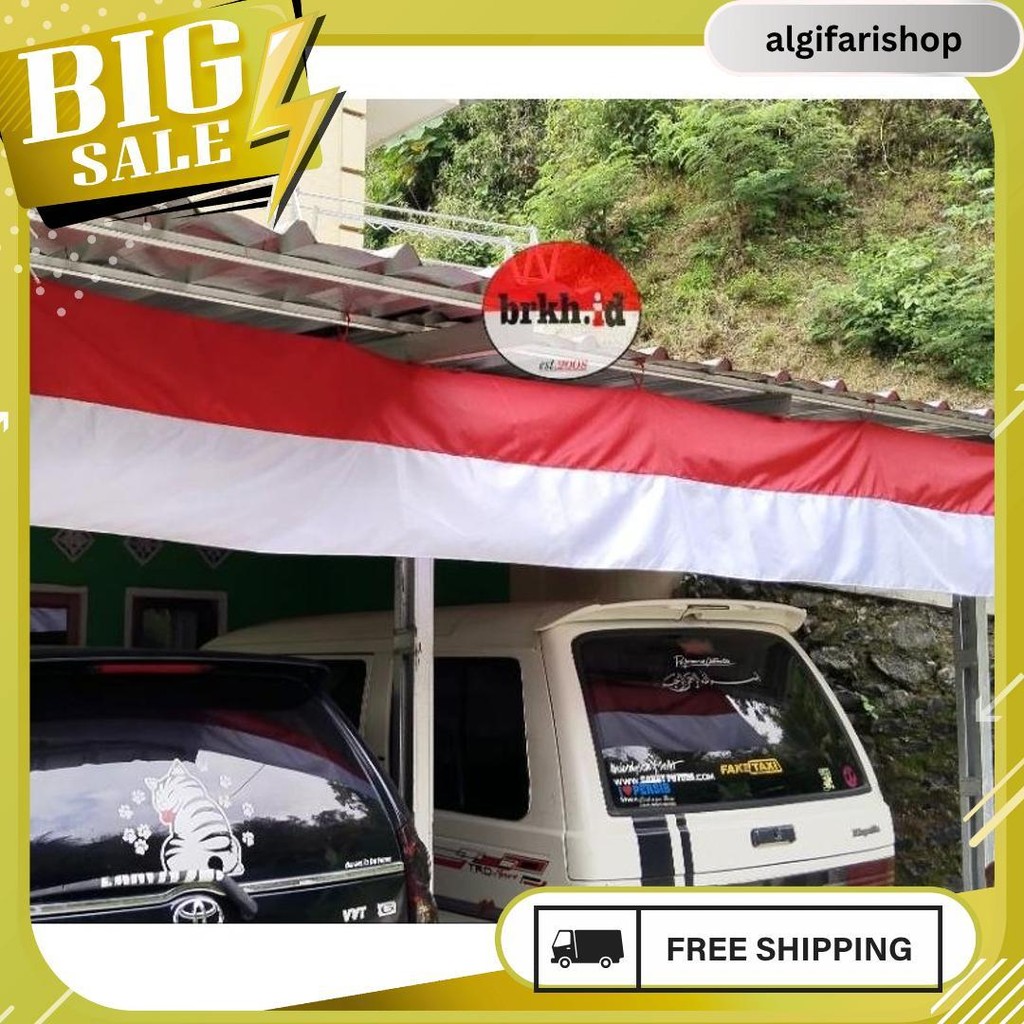 Bendera Merah Putih Lespang 10 Meter-Umbul Umbul Serbaguna Merah Putih Termurah