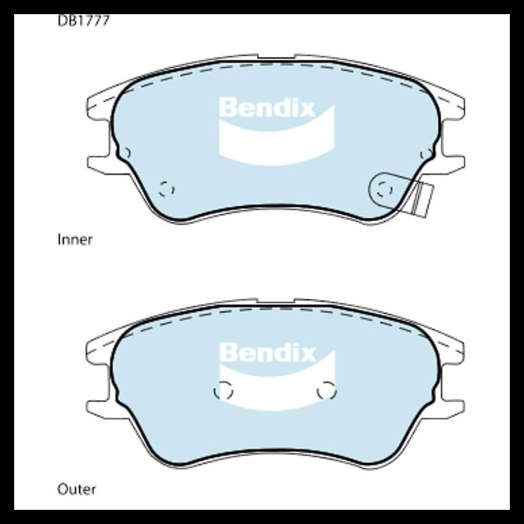DISKON KAMPAS REM DEPAN KIA VISTO 1.1 1100CC - BENDIX BRAKE PAD DB 1777 