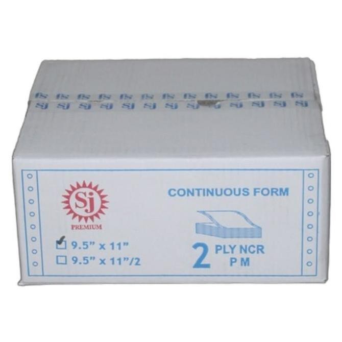 

BEBAS ONGKIR - (DUS) Kertas Komputer Continuous Form 2 Ply 9,5x11 Full / Bagi 2 - Sinar Jaya SJ Premium