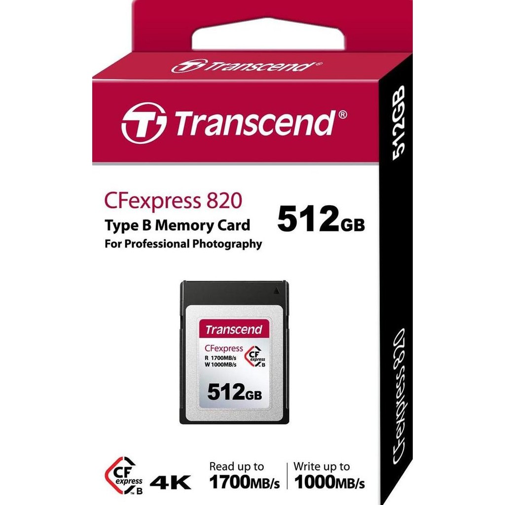TERLARIS - SD Card Transcend CFexpress 820 Type B - TS512GCFE820, TS256GCFE820