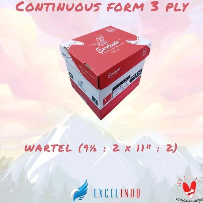 

TERLARIS - kertas continuous form 3ply DPH wartel Paper Stationery