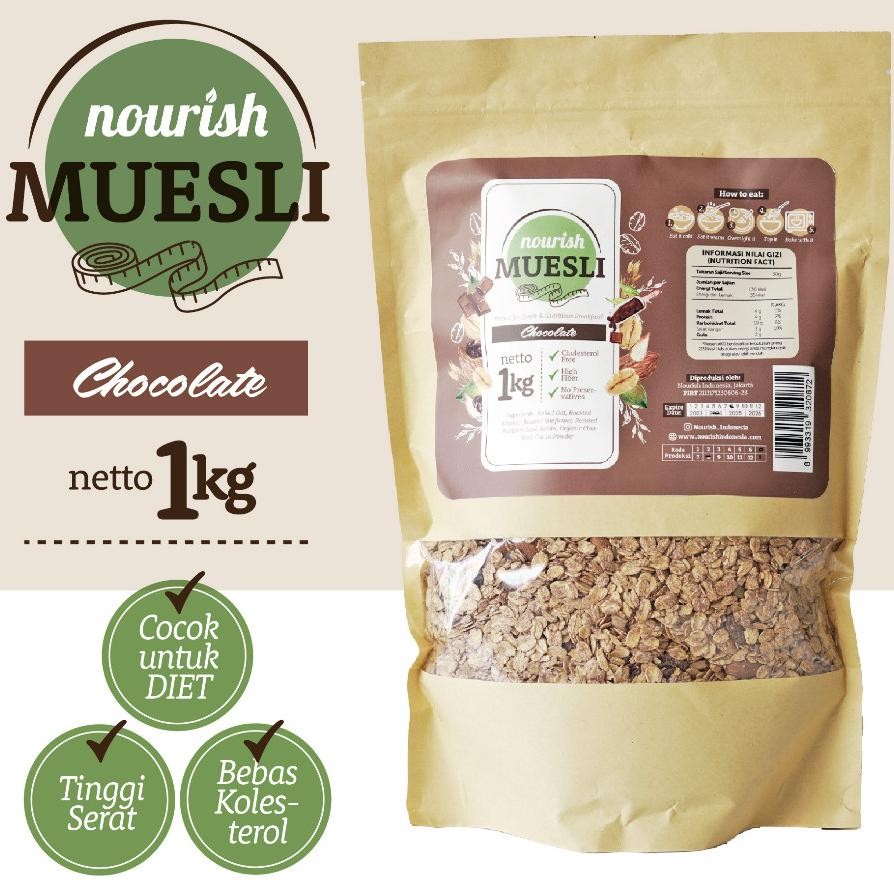 

Nourish Muesli Chocolate Bebas Kolesterol Tinggi Serat 1Kg