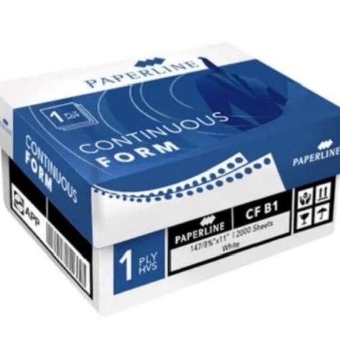 

TERMURAH - continuous form 1ply 14 7/8 x 11 /kertas 1 ply paperline besar ( B1)