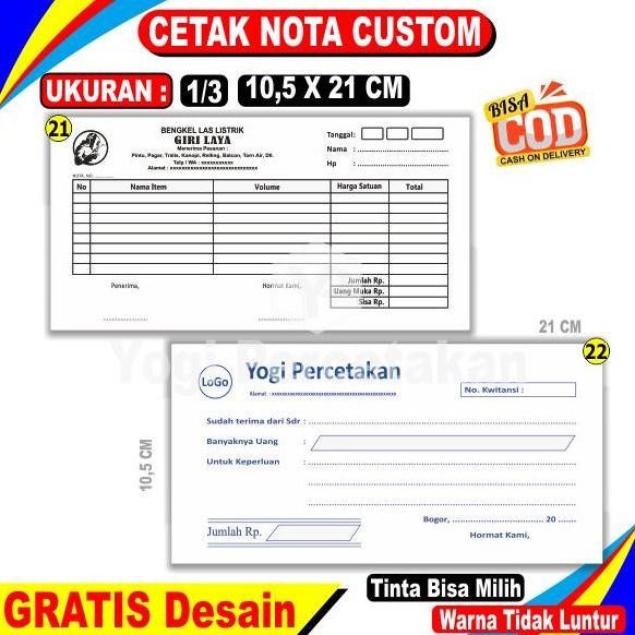 

TERMURAH - NOTA KLINIK / DOKTER MURAH Cetak 2 warna DESAIN BISA REQUES