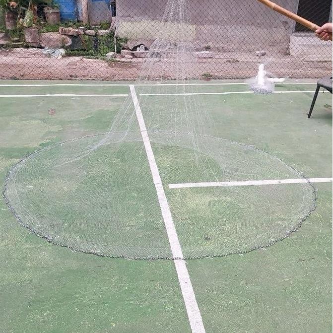 Jala lempar 7 feet senar 2 meter udang dan ikan 3/4 inci siap pakai