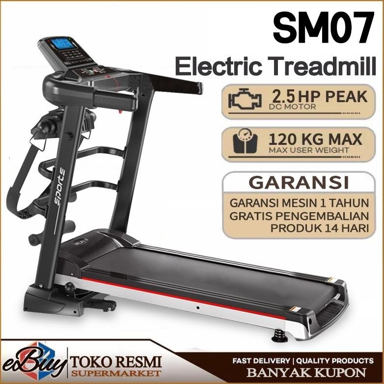 Ready e-Buy Supermarket Treadmill Elektrik Treadmill Listrik  2.0 HP M5 Peralatan Olahraga Treadmill