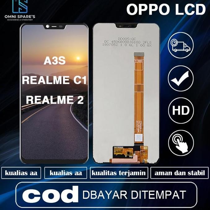 Ori Lcd + Touchscreen Oppo A3S/A5 Original