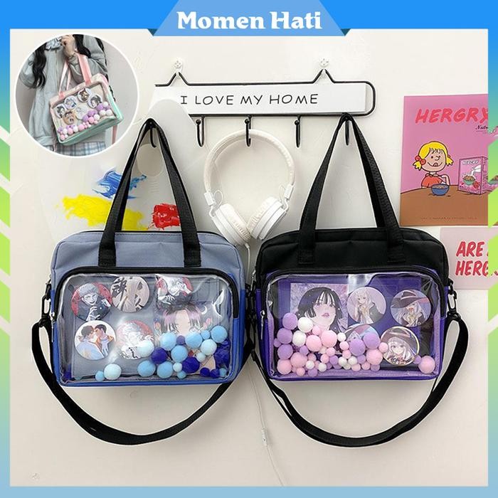 BEST SELLER Itabag Selempang Kartun Transparan Untuk Badges Tas Kuliah