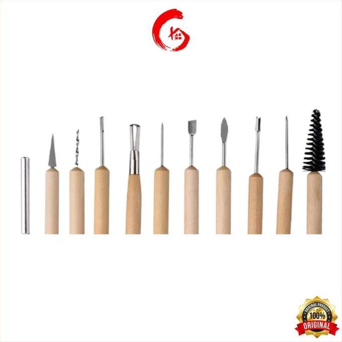 

V-TEC Clay Tools / Alat Ukir / Sculpting E0088-10B/6" SET 11