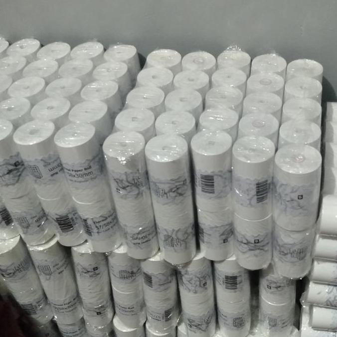 

Kertas Thermal 58x30 57x30 Cetak Biru CORELESS 100 roll