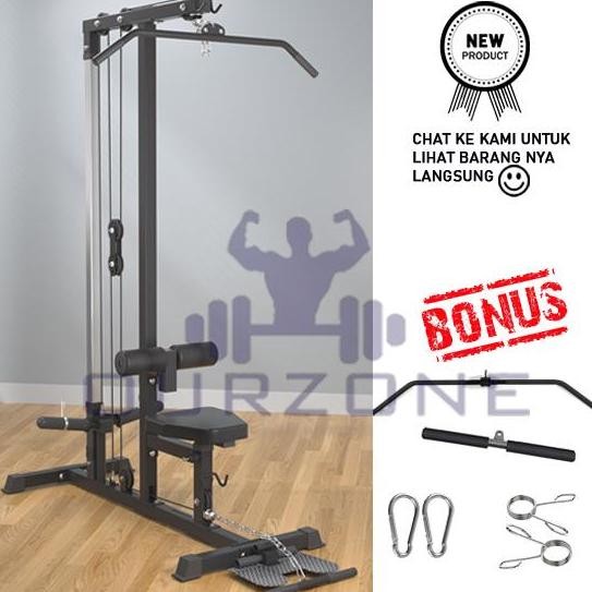 TERLARIS - Lat Pull Down Rowing Cable Machine Crossover Pull Up Rack