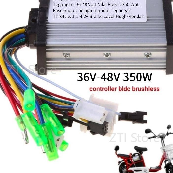 Controler Sepeda Listrik Exotic 36V 48V Sepeda Listrik Controller Bldc 350W Motor Sepeda Listrik