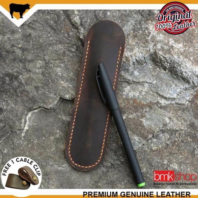 

Sarung Tempat Pensil Pulpen Dari Kulit Asli Jenis Crazy Horse Handmade