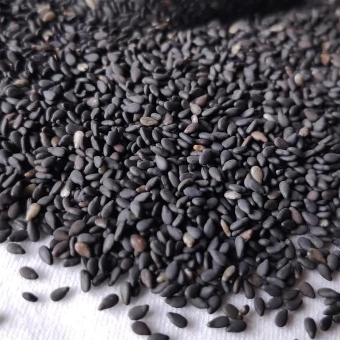 

wijen hitam panggang 1kg black sesame seeds HT