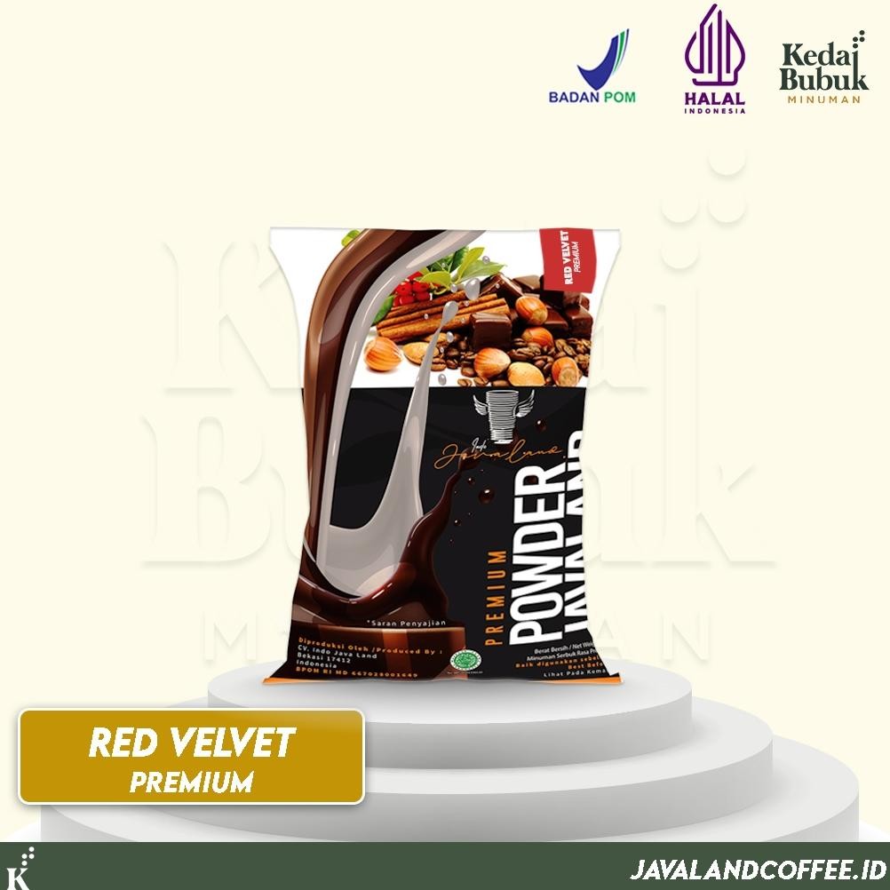 

Javaland Bubuk Minuman Rasa Red Velvet 1Kg - Premium Plain | Bubble Powder Drink Boba Nugi
