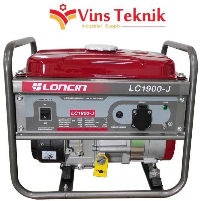 MESIN GENSET BENSIN LC 1900-J LONCIN GENERATOR LC1900-J 850 WATT