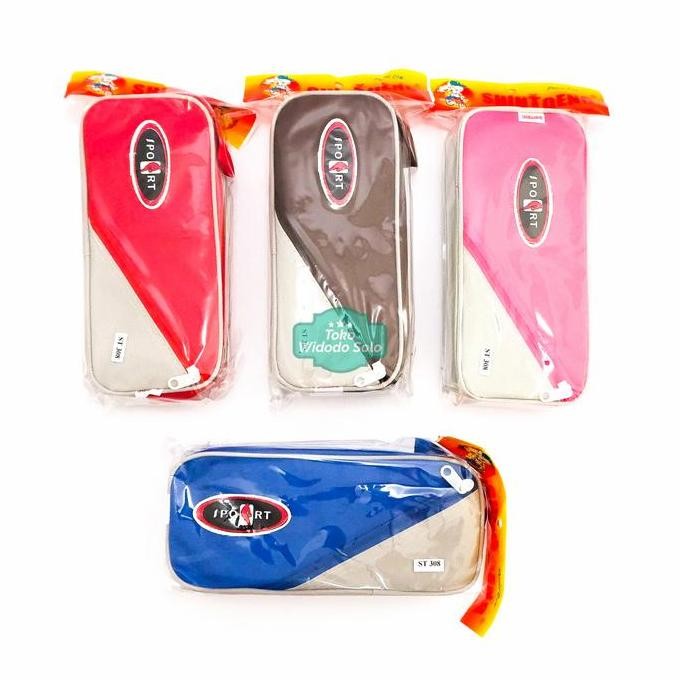 

1 Lusin Tempat Pensil Shintoeng St308 Kotak Pensil Kain Pencil Case - 12 Buah Warna Mix Random