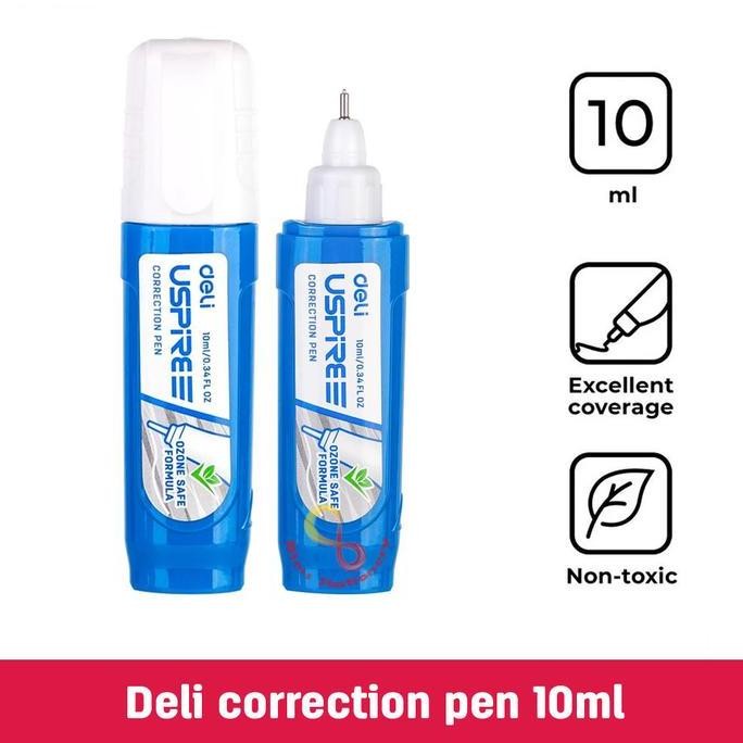 

Deli Tipex Cair 10Ml Correction Pen Steel Tip Tipx Tip-Ex Tip-X Tipe X
