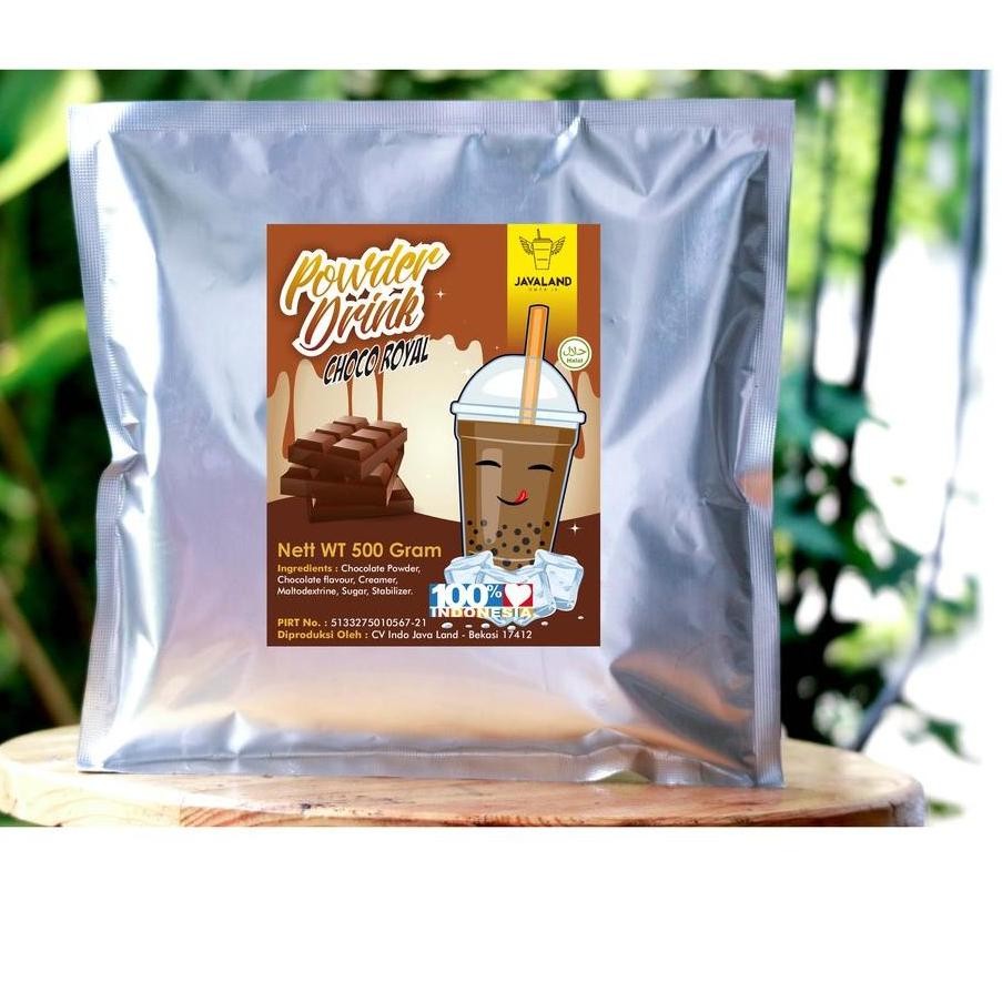 

Javaland Bubuk Minuman Rasa Choco Royal / Coklat 500 gram - Regular Plain | Bubble Powder Drink Boba Nugi