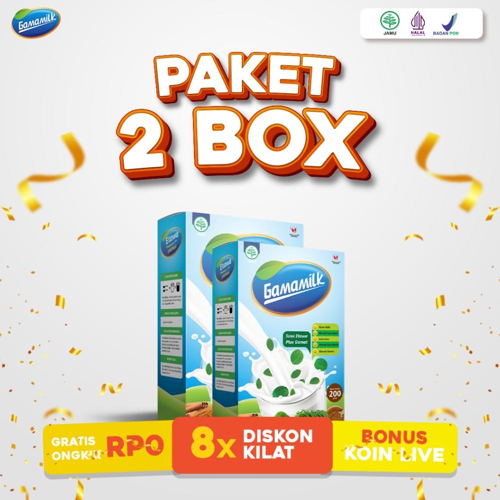 

GAMAMILK - 2 Box Susu Etawa Ekstrak Gamat dan Daun Kelor Memilhara Kesehatan dan Menambah Gizi Nugi