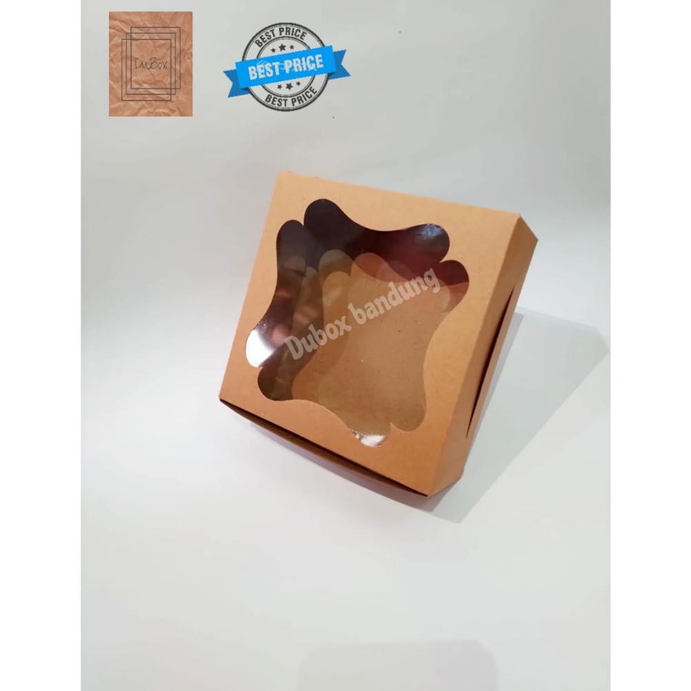 

1pak=10ps box ukuran 22x22x7,5 laminasi, box ukuran 22x22x7,5 untuk brownies, box kue kering, box untuk hampers kue, Box cantik dan kekinian ukuran 22x22x7,5 laminasi Nugi