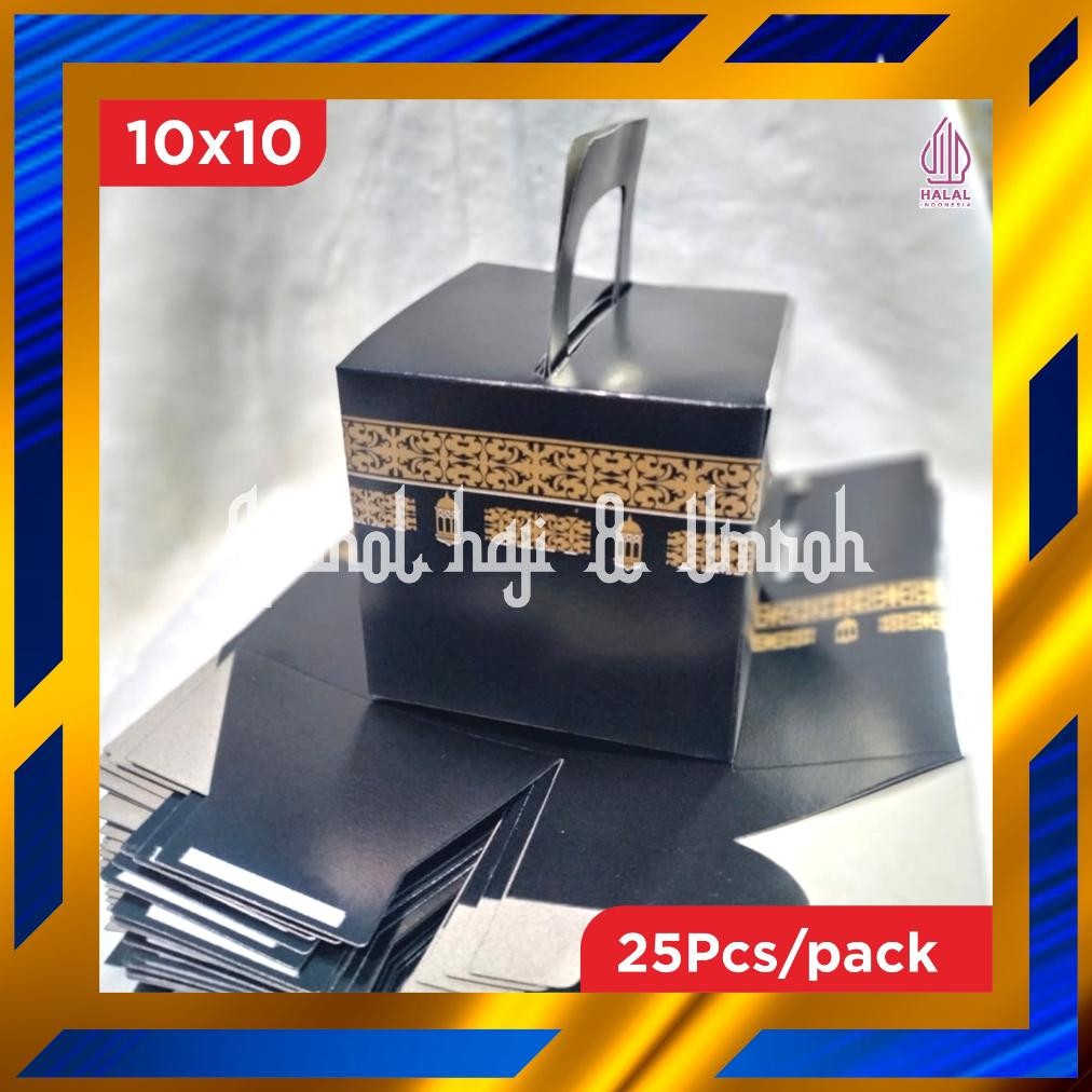 

Dus Model Ka'bah 25pcs/pack l Box Dus Kabah Hitam Oleh Oleh Haji Dan Umrah Nugi