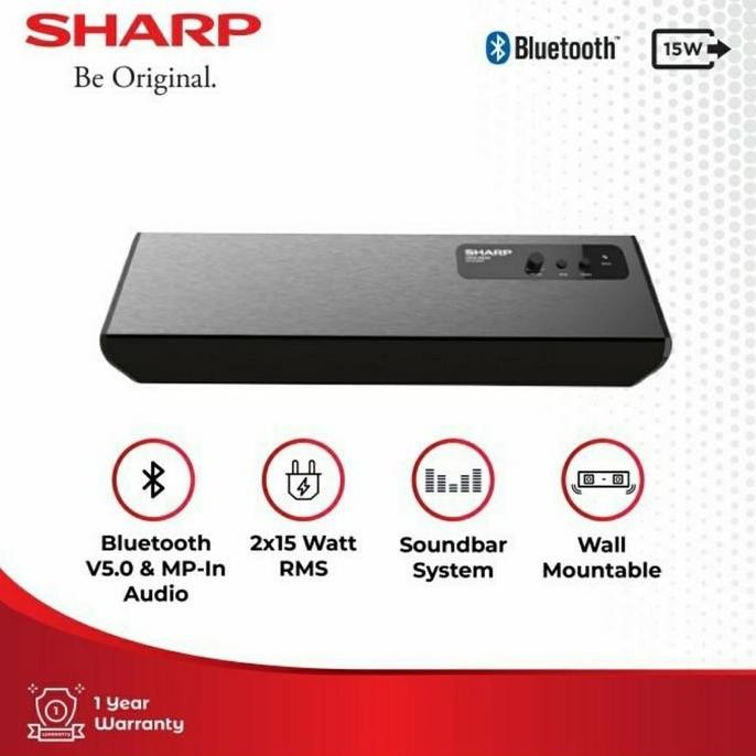 Soundbar Sharp CBOX-SBT300BL | Speaker aktif bluetooth sound bar tv