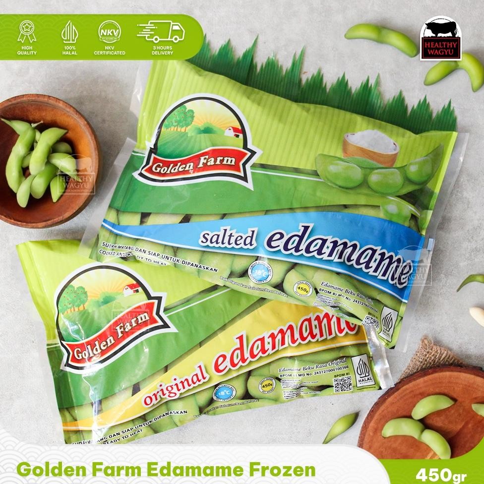 

Edamame Kacang Kedelai Jepang Golden Farm Halal 450gr Healthy Wagyu Nugi