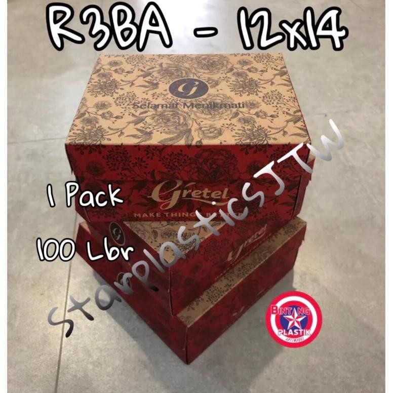 

TOP BRAND!! [ 1 Pak 100 Lbr ] Dus Kue 12 x 14 Keren Snack Box OLIN Kraft Batik / Gretel Brown Ecofriendly Uk R3BA - 12x14 Hansel Olin FoodGrade MAJALENGKA Nugi