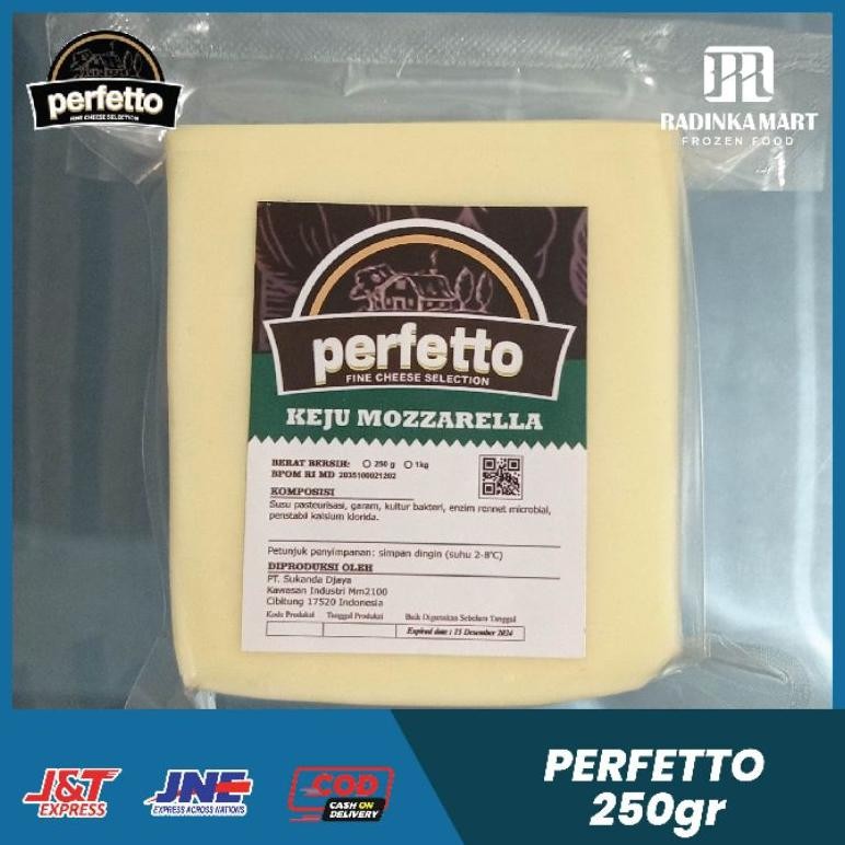 

Keju Mozzarella Perfetto 250gr Murah / Perfetto mozzarella cheese 250g - keju mozzarella perfetto exp terbaru Nugi