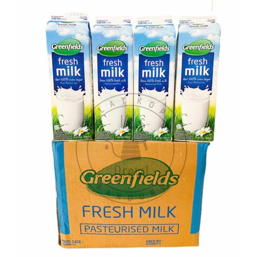 

Fresh milk Greenfields 1000ml kartonan (sekarton isi 12pcs) Nugi
