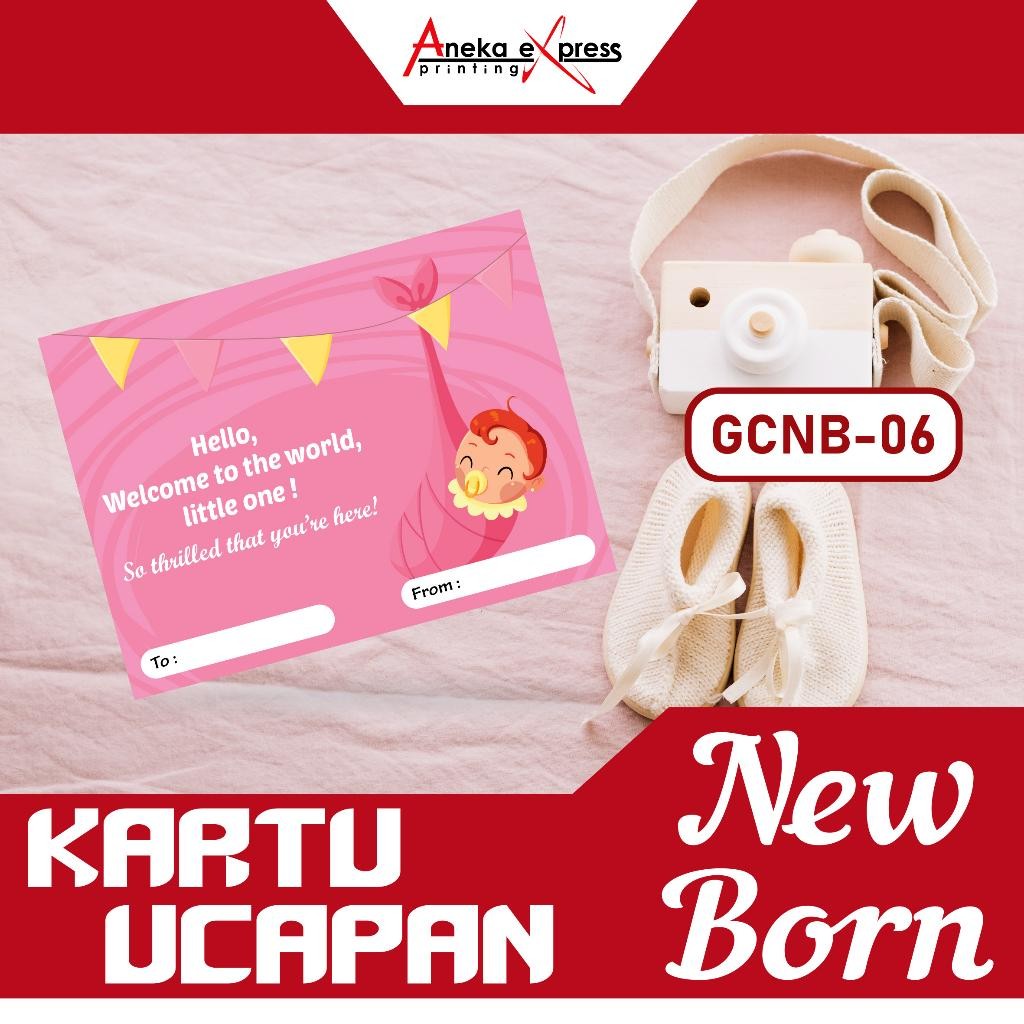 Kkim Kartu Ucapan New Born | New Born Card | Greeting Card New Born | Gift Card New Born | Kartu Uca