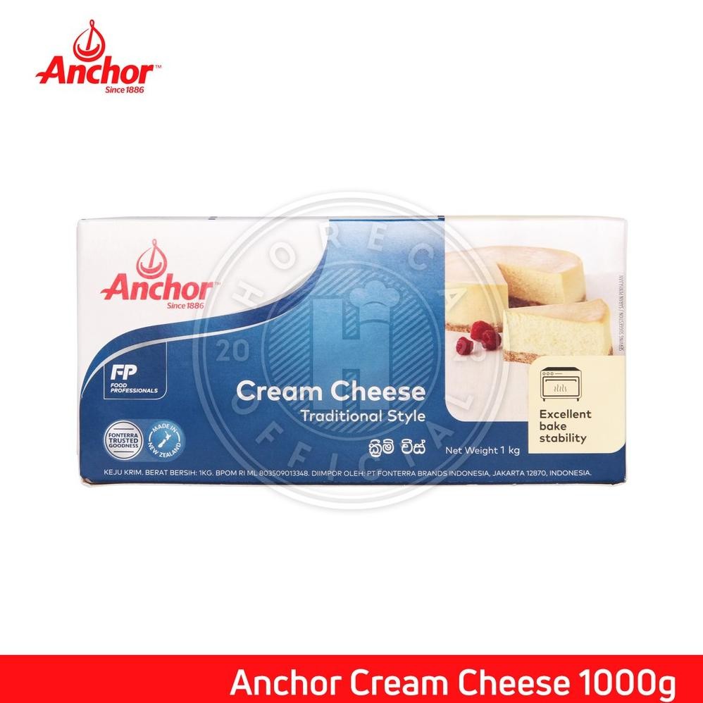 

ANCHOR CREAM CHEESE 1KG / KRIM KEJU 1 KG Nugi