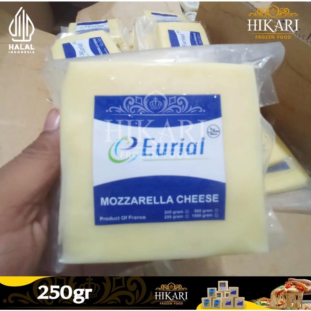 

Keju Mozzarella Eurial - Mozzarella Chesse Eurial 250gr Nugi
