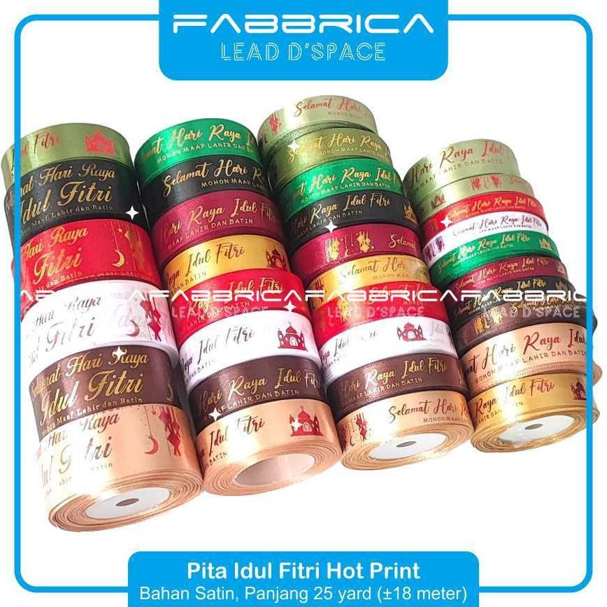 

Fabbrica - Pita Satin Hari Raya Idul Fitri Lebaran Hampers Parcel Pita Kado - PT-STN-LBRN-FL Nugi