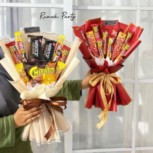 Buket Snack Murah / Buket Coklat Silverqueen Nugi