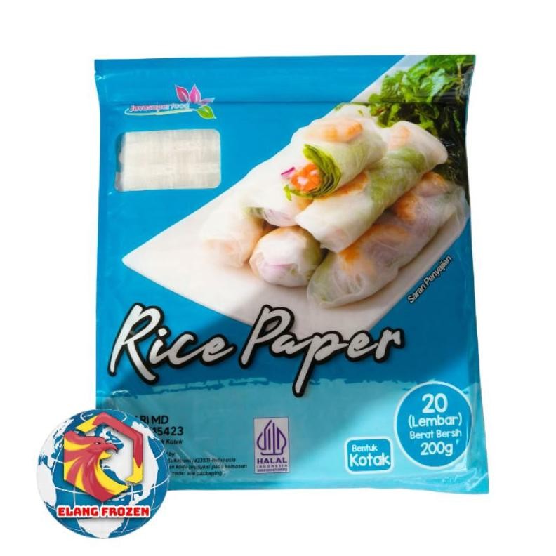 

Rice Paper Kotak Java Super Food | Kulit Lumpia Bentuk Kotak isi 20 lembar Nugi