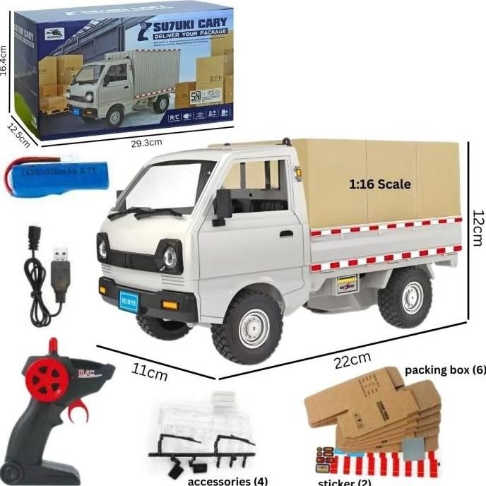 Mainan Anak Cowo Mobil Mobilan Remot Control Pickup Angkut Barang L300