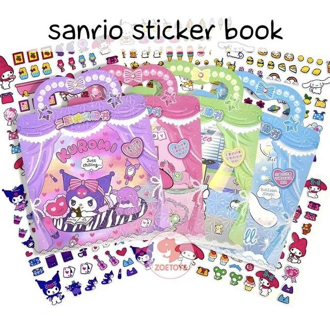 

DDM Zoetoys Sanrio Sticker Book | Sticker Lucu Tema Melody Cinnamoroll